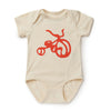 Tricycle Baby Onesie - Cream